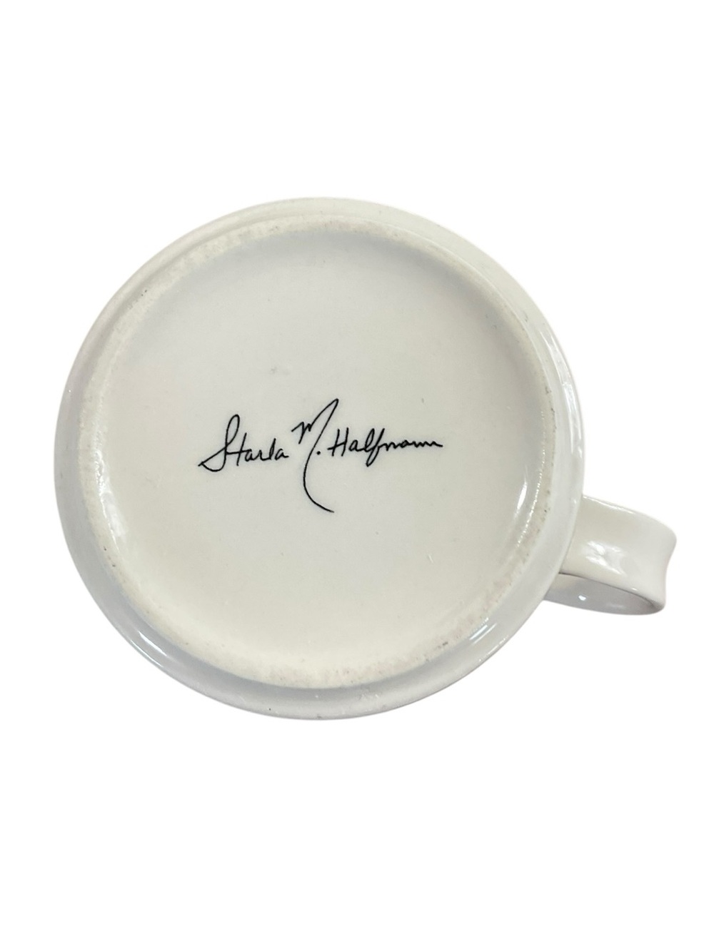 Anthropologie Petal Palette Monogram N Mug Starla Halfmann Floral Letter N 14 oz - Picture 6 of 6